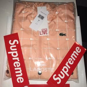 Supreme x Lacoste Peach Anorak